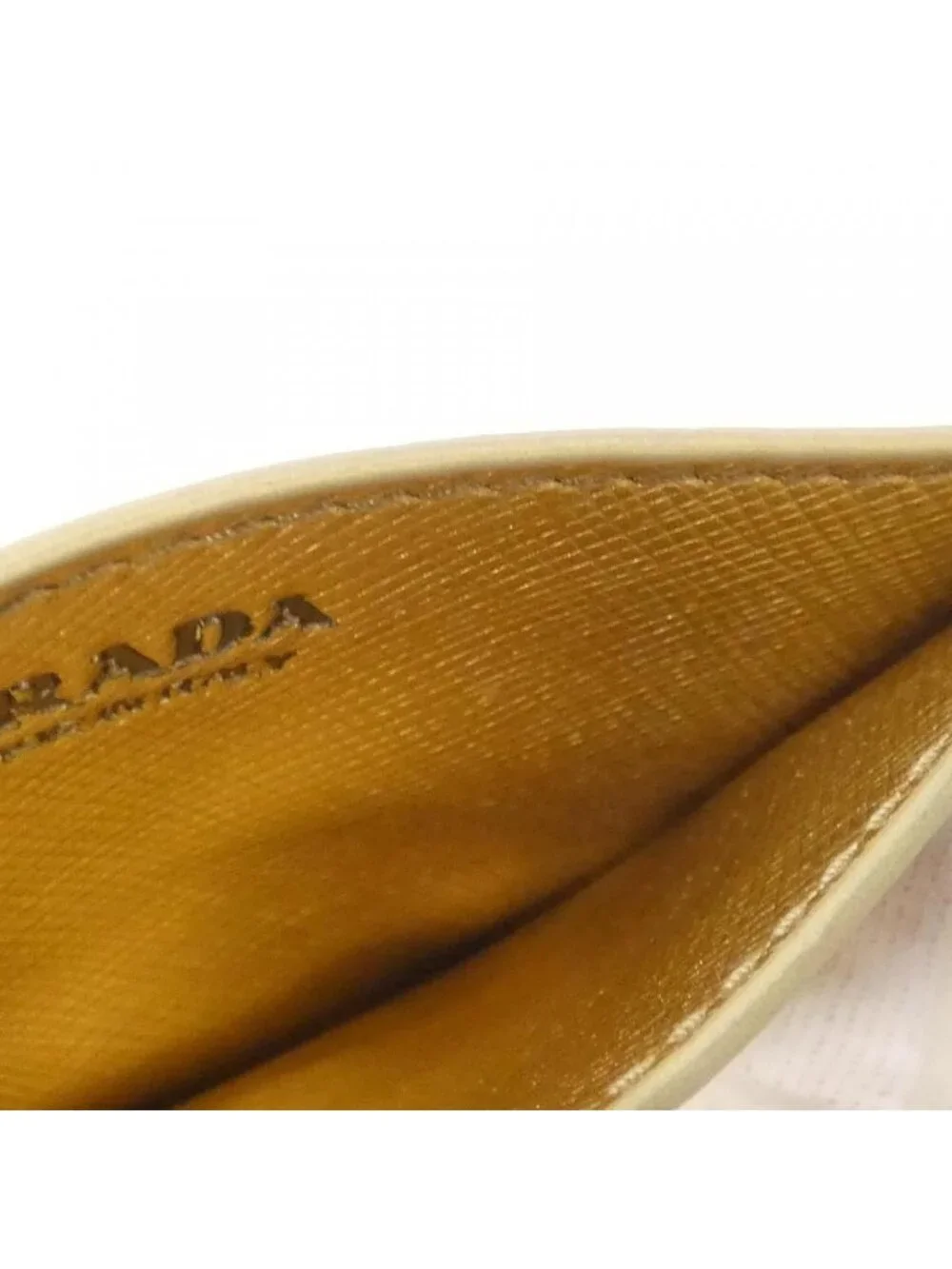Prada Card Case Card Holders Gold